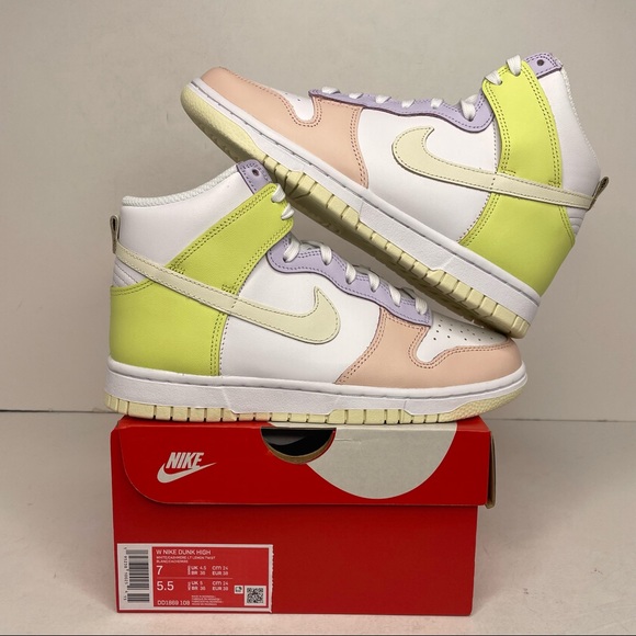 Nike Shoes - Nike Dunk High WMNS “Cashmere/Lemon Twist” NEW 2021